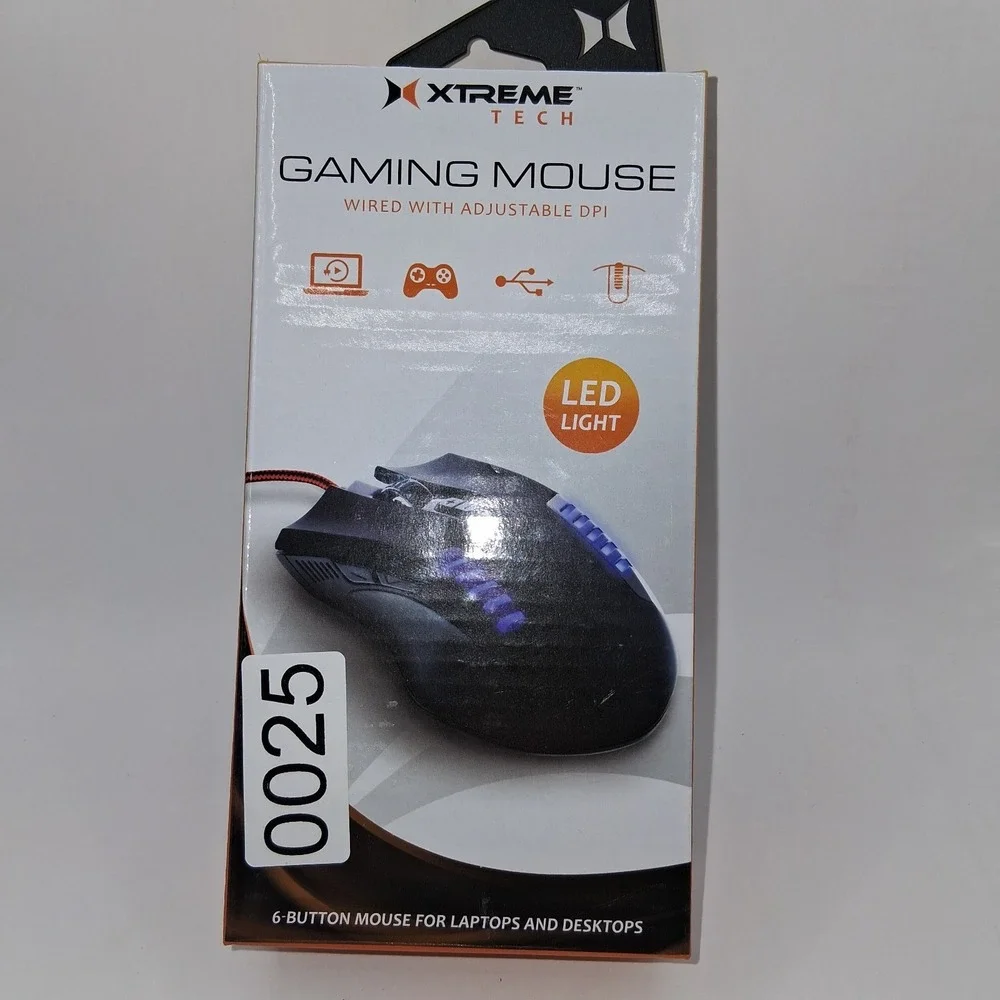 (1) NEW Xtreme Tech Gaming Mouse Wired w/Adjustable DPI 6-button Plug-n-Play